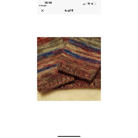 Venus Hoodie Sweater Pouch Pockets Multi color Medium Hooded Knit - Picture 4 of 9